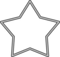 outline star frame with copy space for your text or design vector