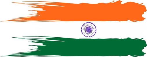 cepillo India bandera vector ilustración.feliz India independencia día