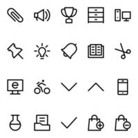 Outline icons for e-Commerce. vector