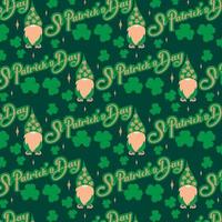St Patrick's Day pattern vector