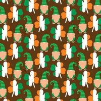 St Patrick's Day pattern vector