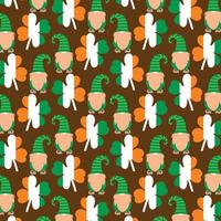 St Patrick's Day pattern vector