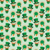 St Patrick's Day pattern vector