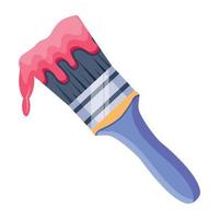 Trendy Flagged Paintbrush vector