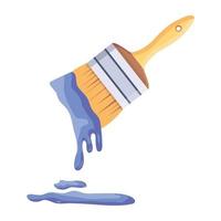 Trendy Dripping Brush vector