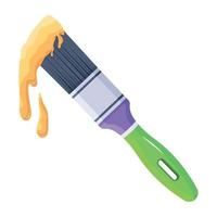 Trendy Flagged Paintbrush vector