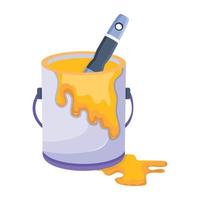 Trendy Paint Bucket vector