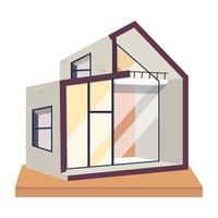 Trendy Home Architecture vector