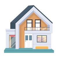 Trendy Modern House vector