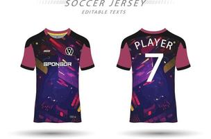 mejor vector fútbol jersey modelo deporte t camisa diseño