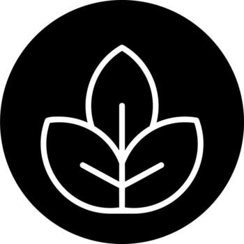 icono de vector de hoja