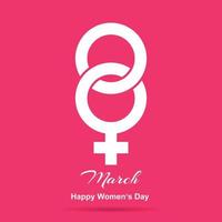 March 8. International Women's Day greeting card paper cut for your design. vector illustration