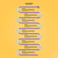 infografía con 9 pasos, procesos u opciones. vector