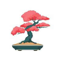 Bonsai tree logo. Bonsai tree vector illustration design