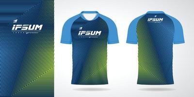 blue green jersey sport design template vector