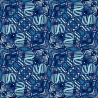 Aztec mosaic tile. Abstract tribal seamless background pattern. vector