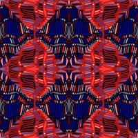 Scribble mosaic tile. Abstract tribal seamless background pattern. Textile rapport. vector