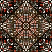 Seamless abstract geometric tribal mosaic pattern. Textile rapport. vector