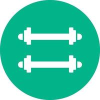 Weighted Bars Vector Icon