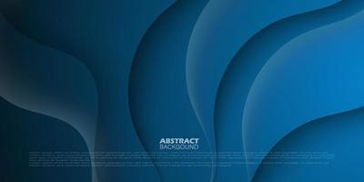 Abstract realistic dark blue wavy emboss design .3D shape background.Eps10 vector