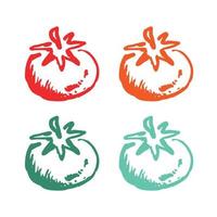 tomate vegetal icono, vector tomate icono, vegetales icono, tomate logo vector íconos en múltiple colores