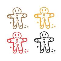 Ginger icon, Ginger root icon, ginger man Fresh ginger root logo vector icons in multiple colors