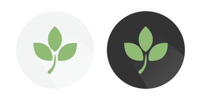 planta icono, planta y hojas icono, brote vector logo, planta de semillero icono, verde planta con hojas logo vistoso vector íconos