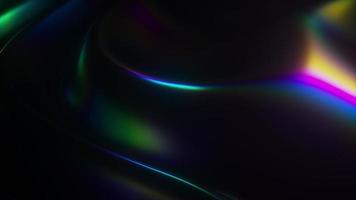 futuristische donker holografische vormen vloeiende lus video
