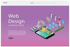 Modern Isometric Web Landing Page Teamwork Planning Illustration, Web Banners, Suitable for Diagrams, Infographics, Book Illustration, Game Asset, And Other Graphic Related Assets vector