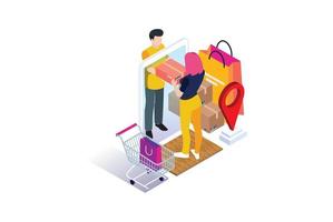 Modern Isometric Activity Online shopping concept with character, Suitable  for Diagrams, Infographics, Game Asset, And Other Graphic Related Assets  20413281 Vector Art at Vecteezy