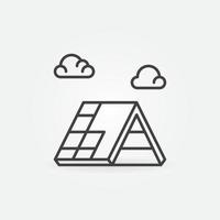 Roof Installation and Repair vector concept outline icon