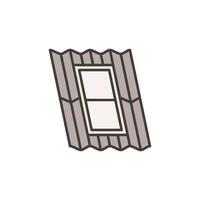 Skylight or Roof Window vector concept colored icon or symbol