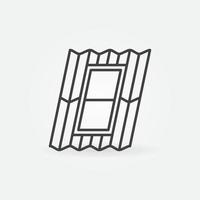 Roof Window vector Skylight concept thin line icon