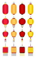 Chinese Lantern in flat style isolated vector