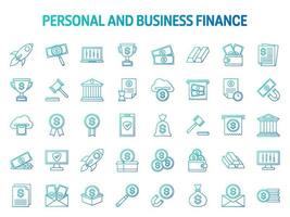 Collection of design elements for Personal and Business Finance vector