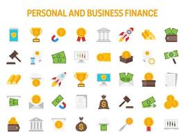 Collection of design elements for Personal and Business Finance vector