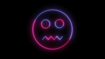 Neon- Lächeln Hintergrund video