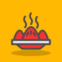 diseño de icono de vector de dim sum