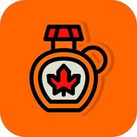 Maple Syrup Vector Icon Design