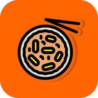 Tteokbokki Vector Icon Design