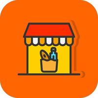 Groceries Store Vector Icon Design