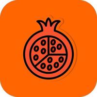 Pomegranate Vector Icon Design