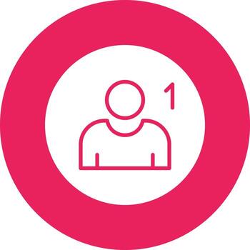 icono de vector de seguidor