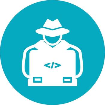 icono de vector de hacker