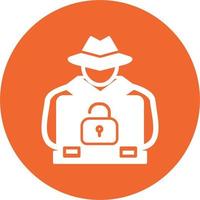 Hacker Cyber Attack Vector Icon