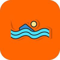 Swimming Person Vector Icon Design