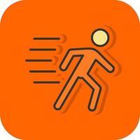 Running Person Vector Icon Design