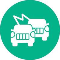 Accident car Vector Icon