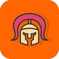 Roman Helmet Vector Icon Design