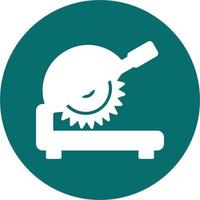 Metal Cutting Machine Vector Icon